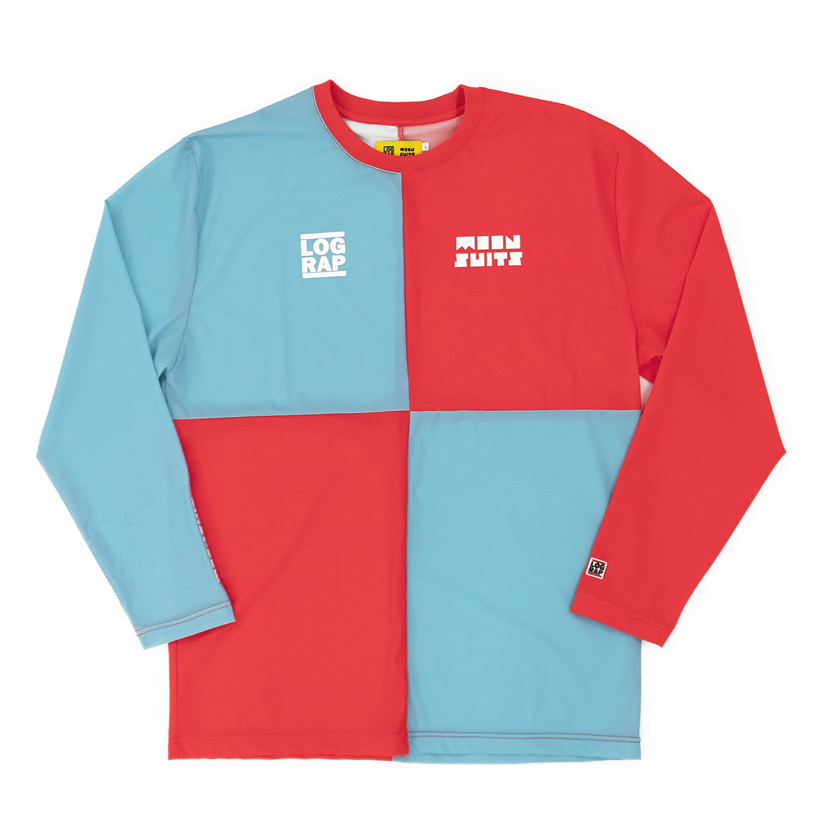 Log Rap Moon Longsleeve UV Tee (Blue/Red)