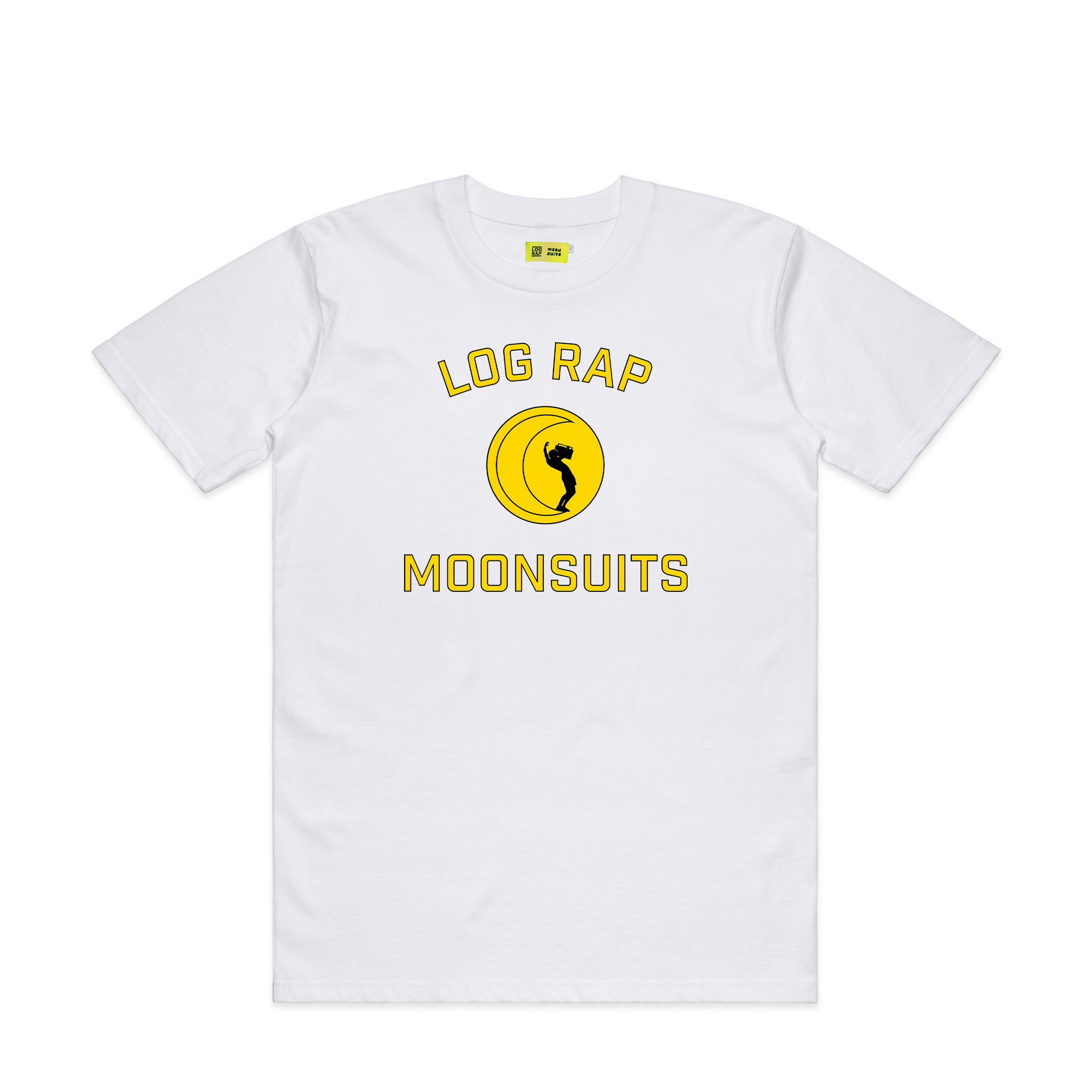 Log Rap Moon Tee WHITE