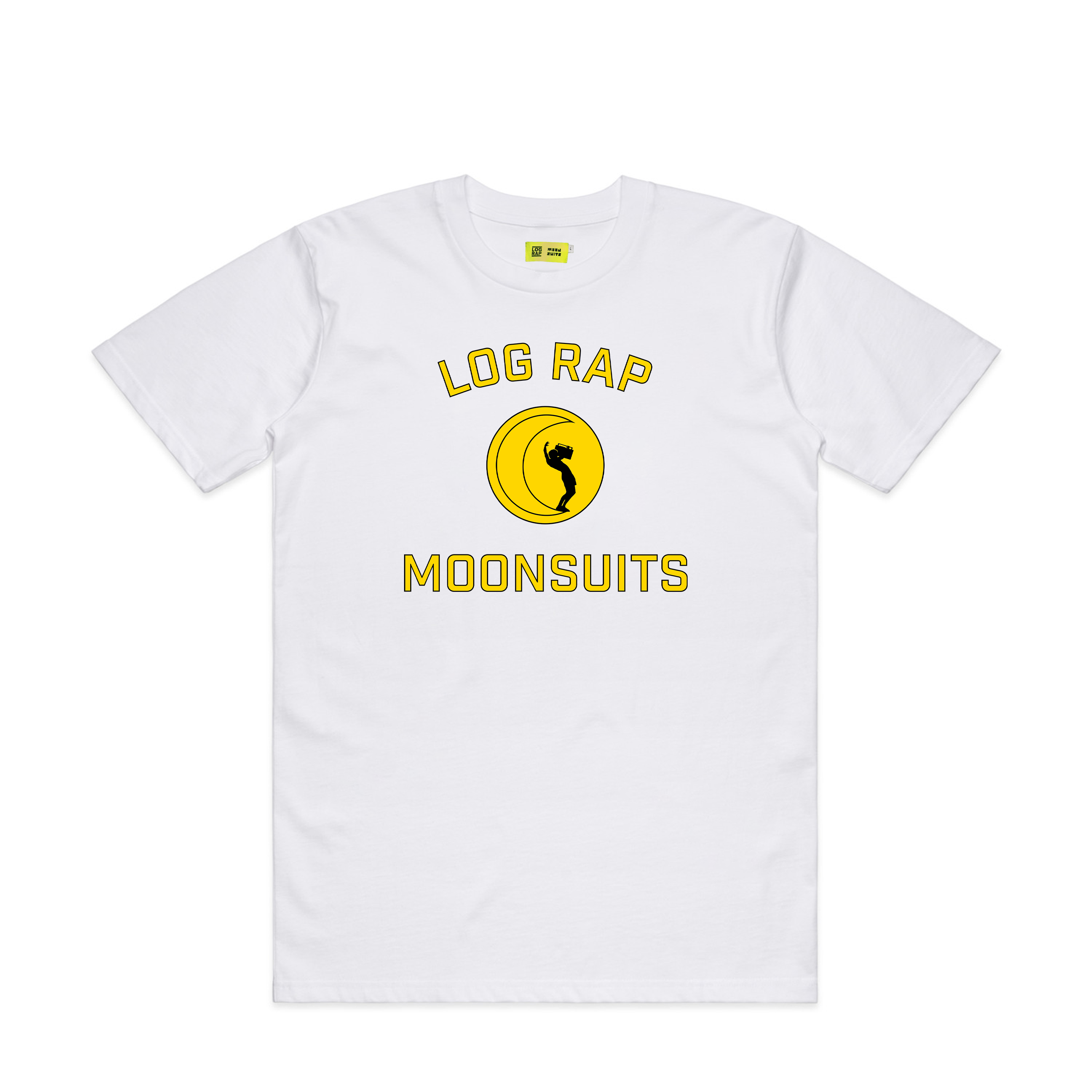 Log Rap Moon Tee WHITE