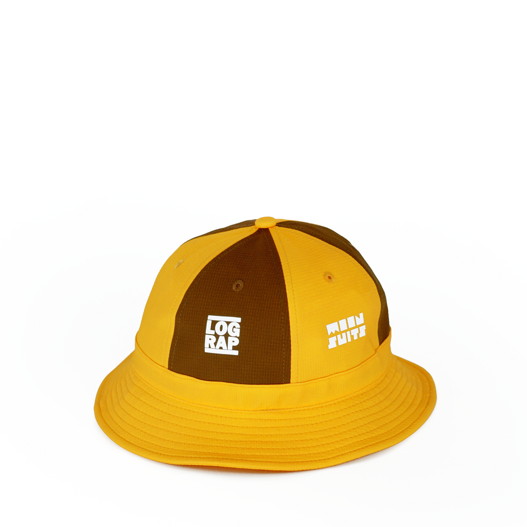 Log Rap Moon Bucket Hat (Brown/Yellow)